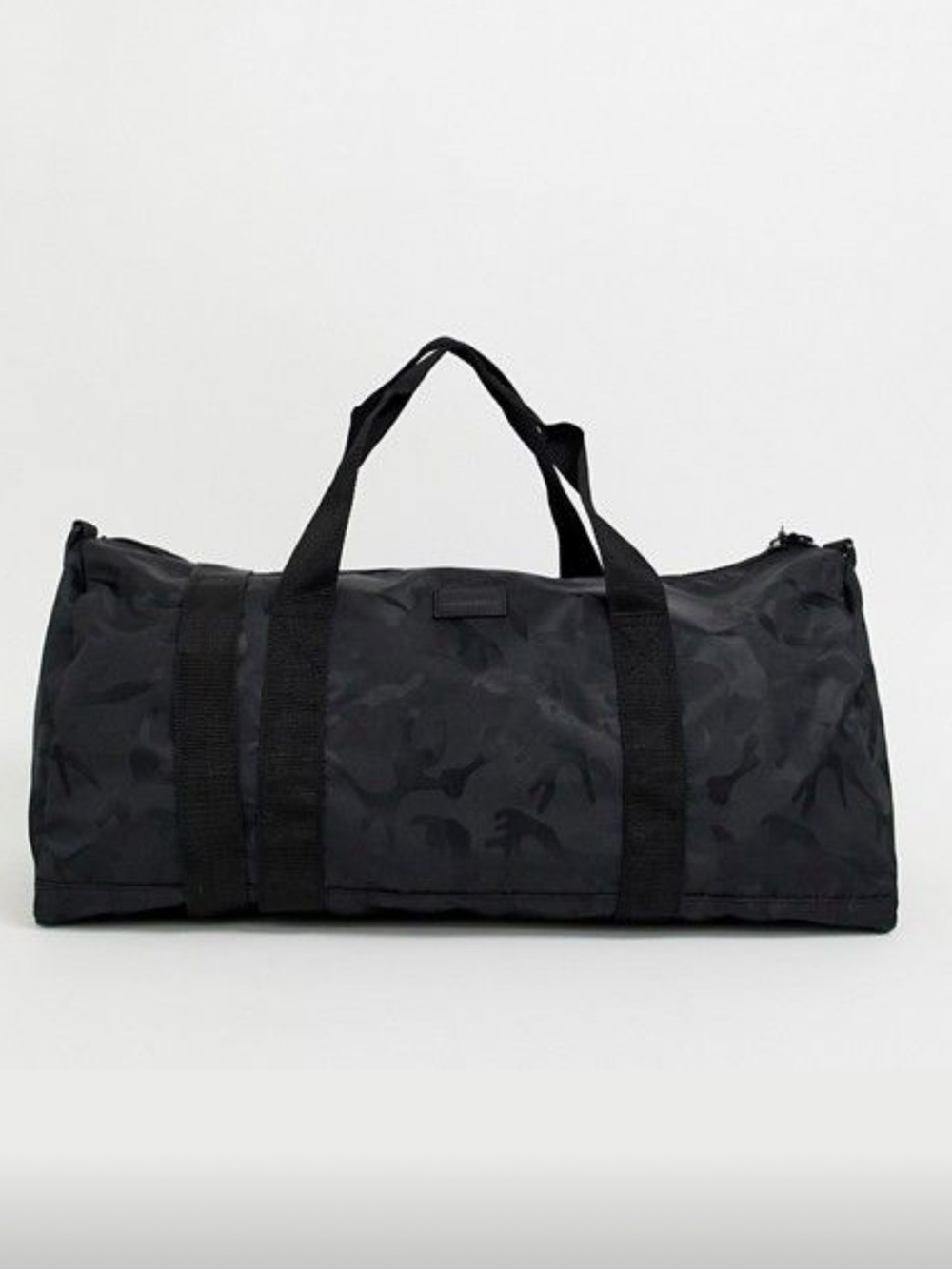 ASOS Black Camouflage Duffel Bag